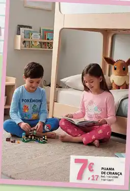E.Leclerc Pijama de criança promoção