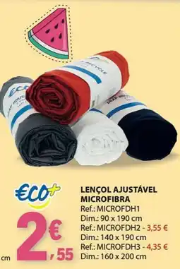 E.Leclerc Lençol ajustável microfibra promoção