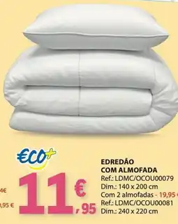 E.Leclerc Eco+ edredão com almofada promoção