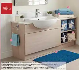 E.Leclerc Tissaia conjunto de 2 luvas de banho promoção