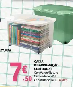 E.Leclerc Caixa de arrumação com rodas promoção