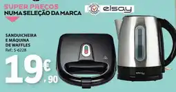 E.Leclerc sanduicheira e máquina de waffles elsay promoção