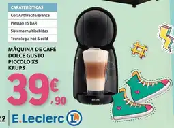 E.Leclerc Máquina de café dolce gusto piccolo xs krups promoção