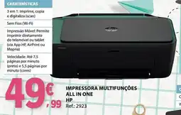 E.Leclerc Impressora multifunções all in one hp promoção