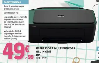 Impressora multifunções all in one hp