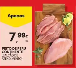 Continente Peito de peru continente promoção
