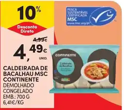 Continente Caldeirada de bacalhau msc continente promoção