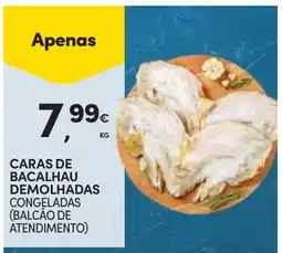 Continente Caras de bacalhau demolhadas congeladas promoção