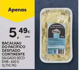 Continente Bacalhau do pacifico desfiado continente promoção