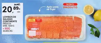 Continente Lombos de salmão continente promoção