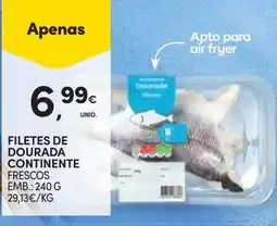 Continente Filetes de dourada continente promoção