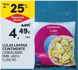 Continente Lulas limpas continente promoção