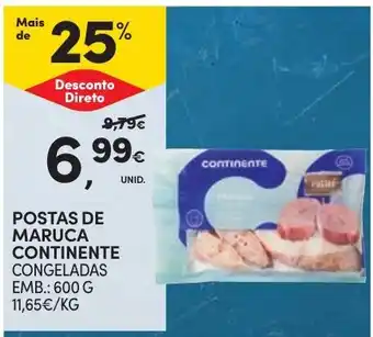 Continente postas de maruca continente congeladas promoção
