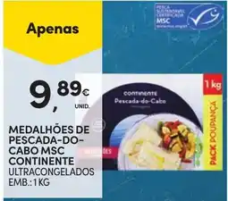 Continente medalhões de pescada-do-cabo continente promoção