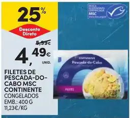 Continente filetes de pescada-do-cabo continente promoção