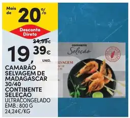 Continente Camarão selvagem de madagascar continente seleção promoção