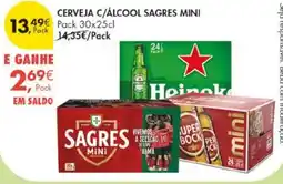 Pingo Doce Cerveja c/álcool sagres mini promoção