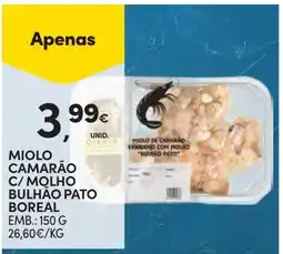 Continente miolo camarão c/ molho bulhão pato boreal promoção