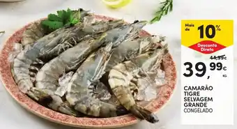 Continente Camarão Tigre Selvagem Grande Congelado promoção