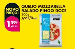 Pingo Doce queijo mozzarella ralado pingo doce promoção