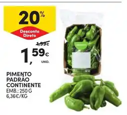 Continente Pimento padrão continente promoção