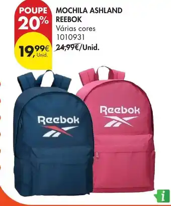 Mochila ashland reebok