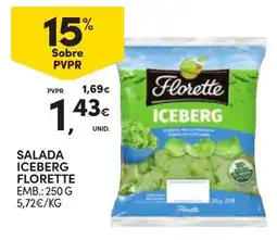 Continente Salada iceberg florette promoção