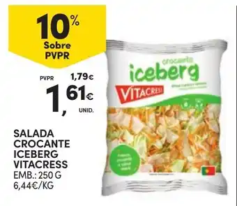 Continente salada crocante iceberg vitacress promoção