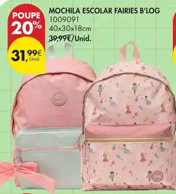 Pingo Doce Mochila escolar fairies b'log promoção