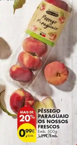 Pingo Doce Pêssego Paraguaião promoção