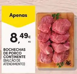 Continente Bochechas de porco continente promoção