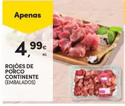 Continente Rojões de porco continente (embalados) promoção