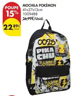 Pingo Doce Mochila pokemon promoção