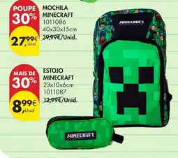Pingo Doce mochila minecraft promoção