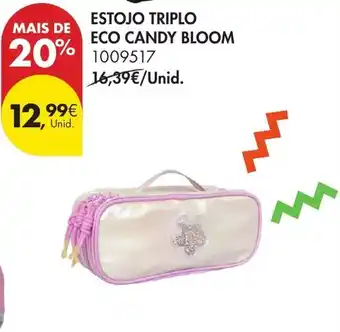 Estojo triplo eco candy bloom