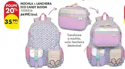 Pingo Doce Mochila + lancheira eco candy bloom promoção
