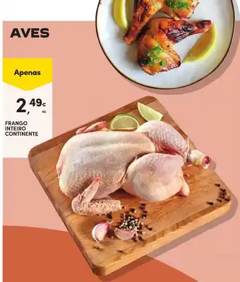 Continente Frango inteiro continente promoção