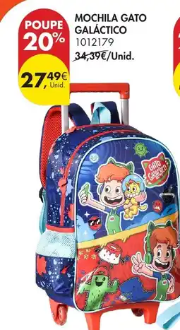 Pingo Doce Mochila gato galáctico promoção