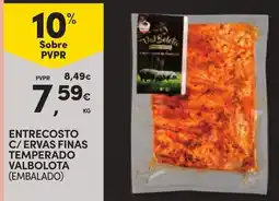 Continente Entrecosto c/ ervas finas temperado valbolota (embalado) promoção