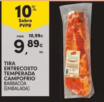 Continente Tira entrecosto temperada campo frio barbacoa (embalada) promoção