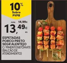 Continente espetadas porco preto segr alentejo promoção