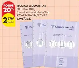 Pingo Doce recarga ecosmart a4 promoção