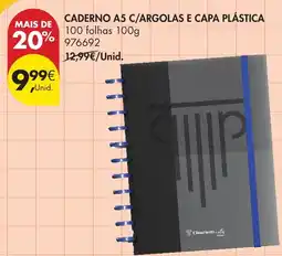 Pingo Doce caderno a5 c/argolas e capa plástica classroom promoção