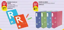 Pingo Doce recarga folhas a4 ambar promoção