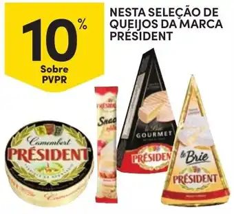 Continente queijos da marca president promoção