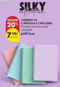 Pingo Doce Silky caderno a4 promoção