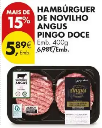 Pingo Doce Hambúrguer de novilho angus pingo doce promoção