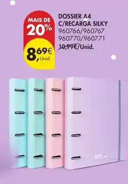 Pingo Doce Dossier a4 c/recarga silky promoção