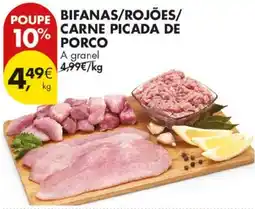 Pingo Doce Bifanas/rojões/carne picada de porco promoção