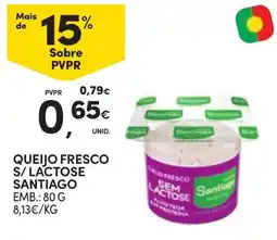 Continente queijo fresco s/ lactose santiago promoção
